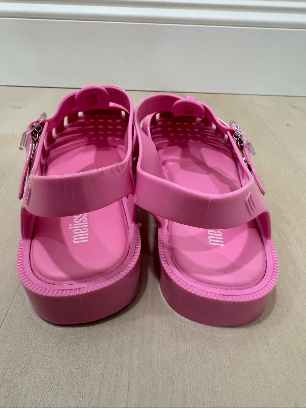 LIKE NEW Melissa Possession Sandal Gloss Pink Women's 7 Jelly Fisherman Sandal - Picture 9 of 13